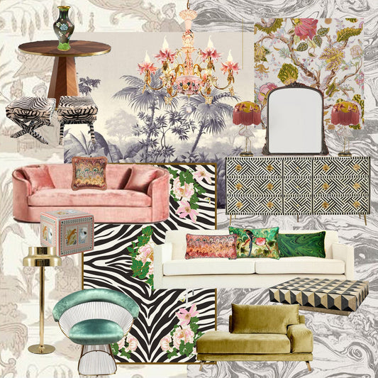 Tiger Florals Mood Board