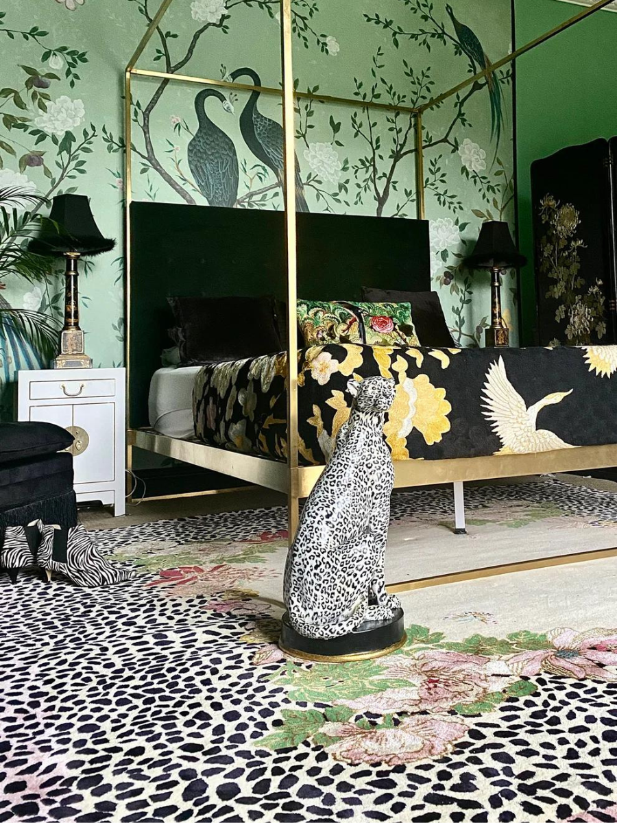 Cheetah Florals - Hand Tufted Rug