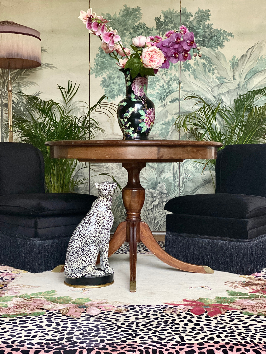 Cheetah Florals - Hand Tufted Rug