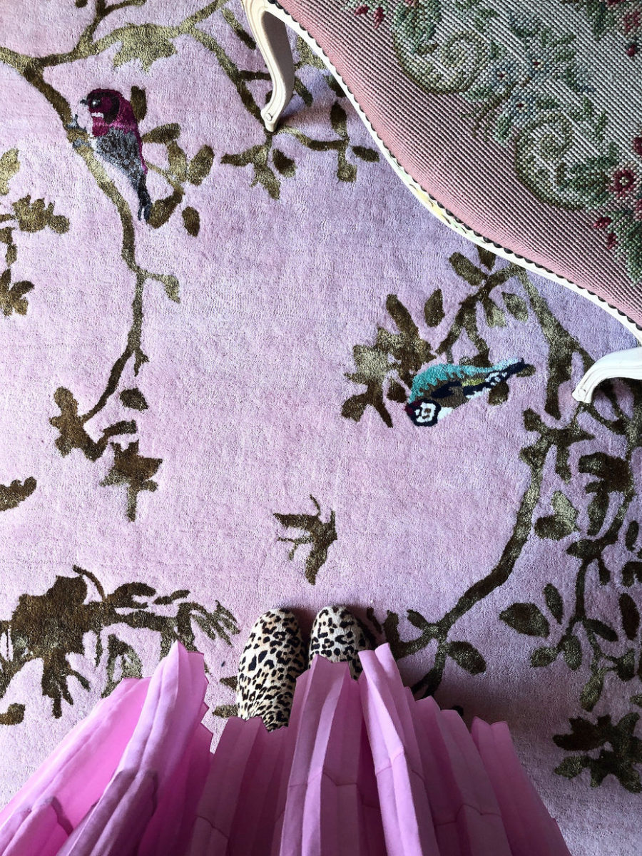 Secret Garden Lotus Pink - Hand Tufted Rug