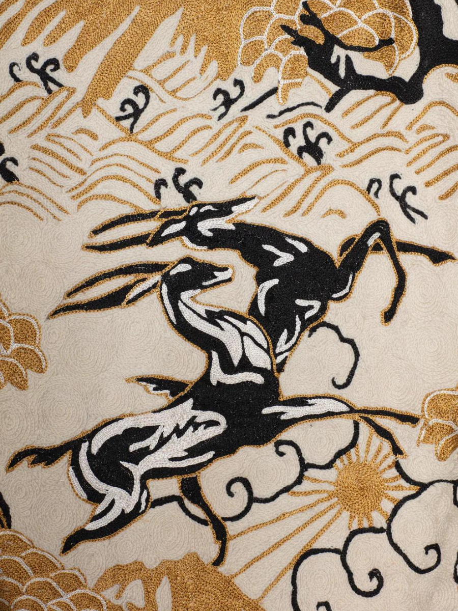 Eternal Toile - Hand-Embroidered Wall-Hanging