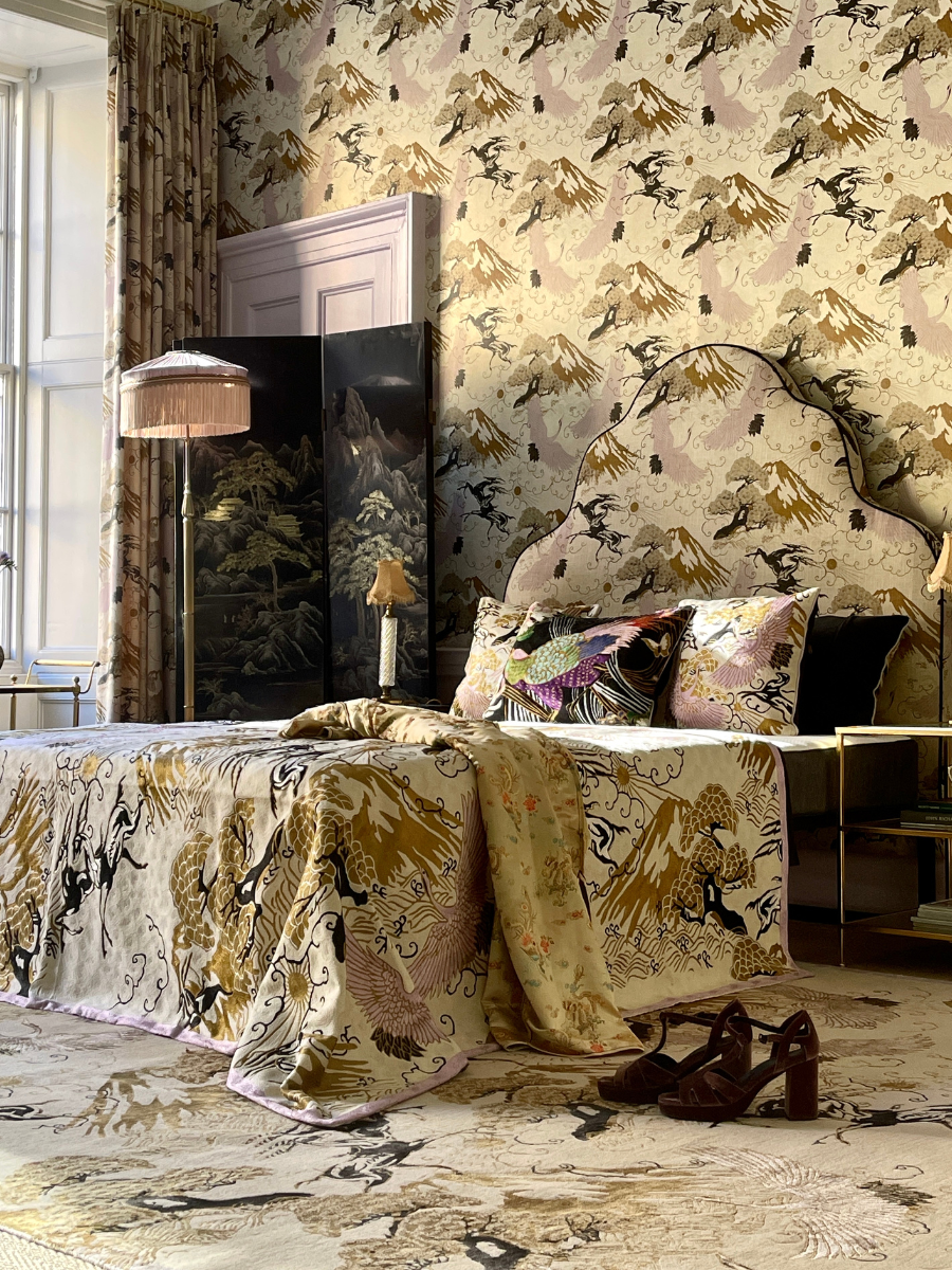 Eternal Toile - Hand-Embroidered Wall-Hanging
