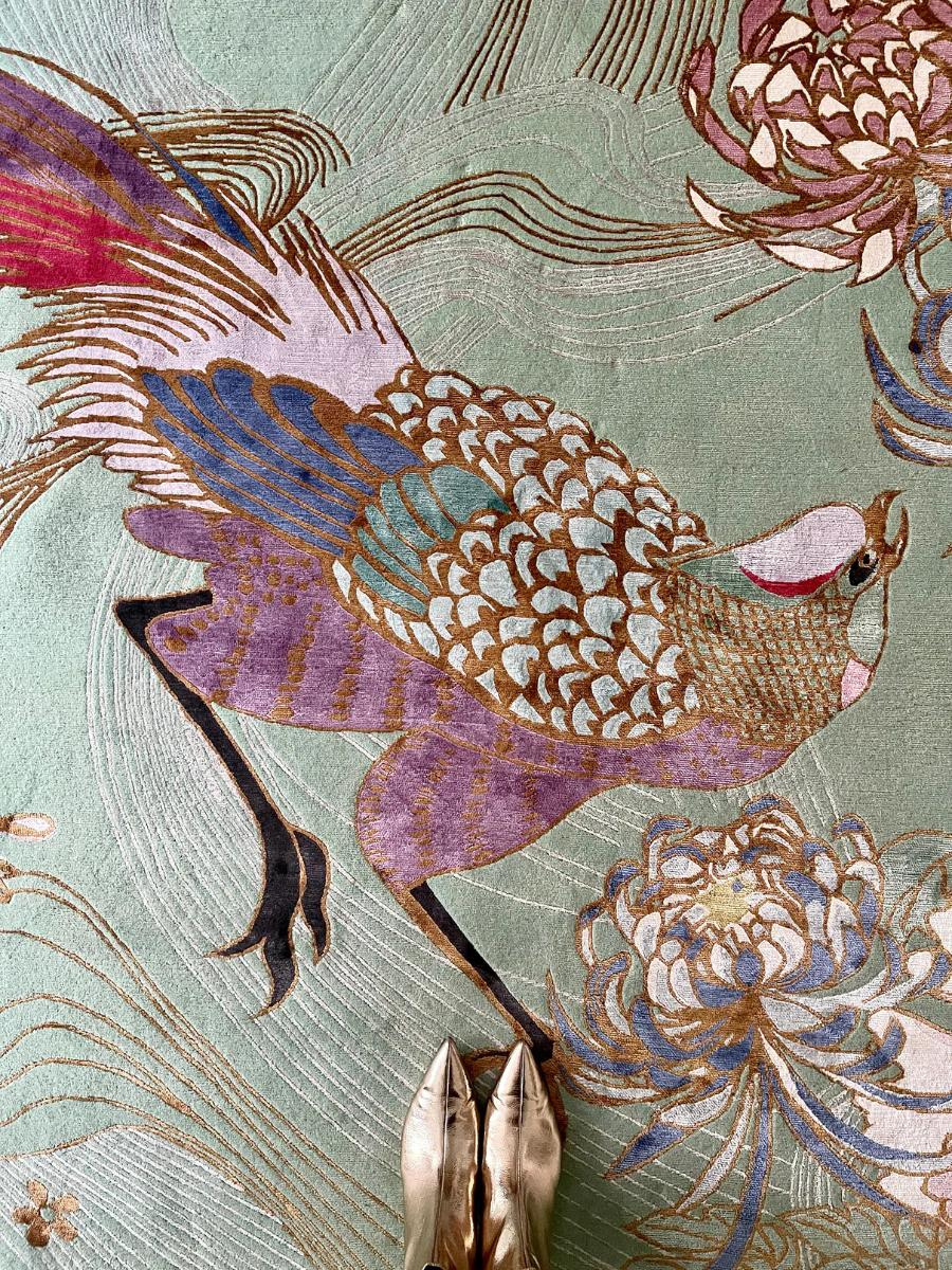 Phoenix Green - Hand Knotted Rug