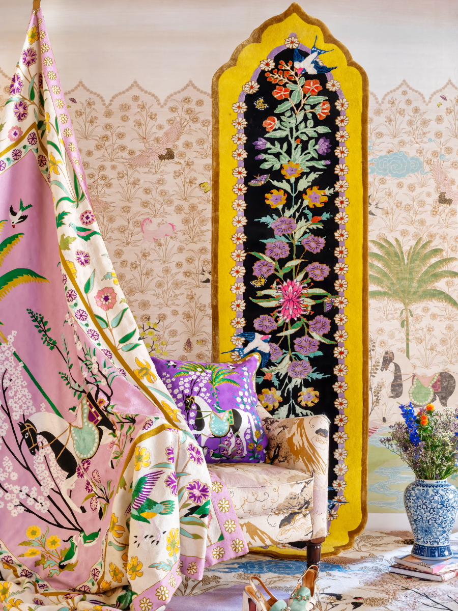 Mughal Flower Show - Hand Tufted Runner