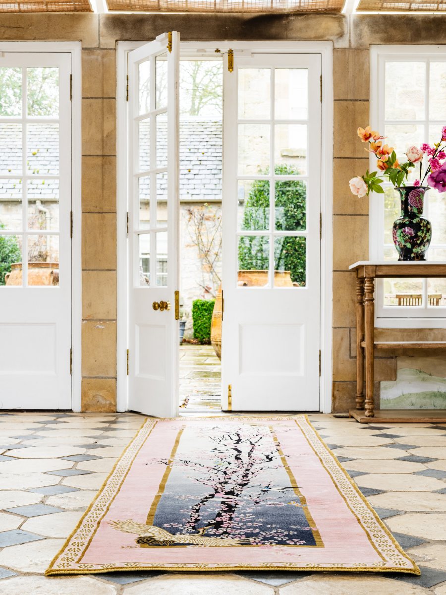 Sakura - Hand Knotted Runner