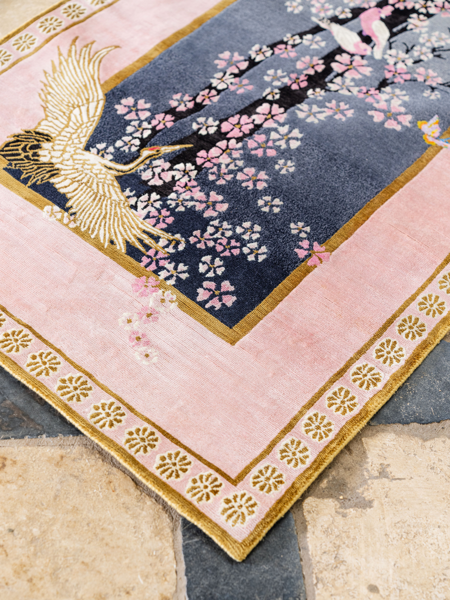 Sakura- Hand Knotted Runner - Sample