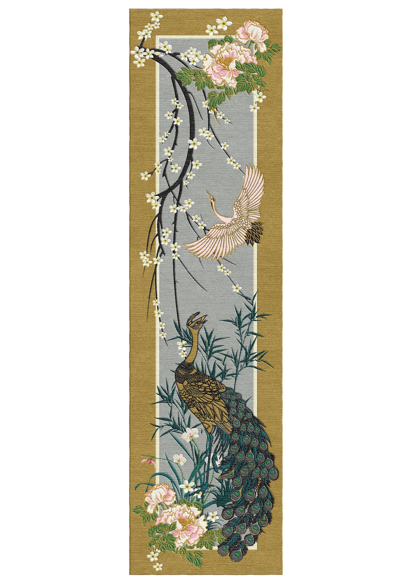 Chinese Garden of Virtue - Hand Tufted Runner