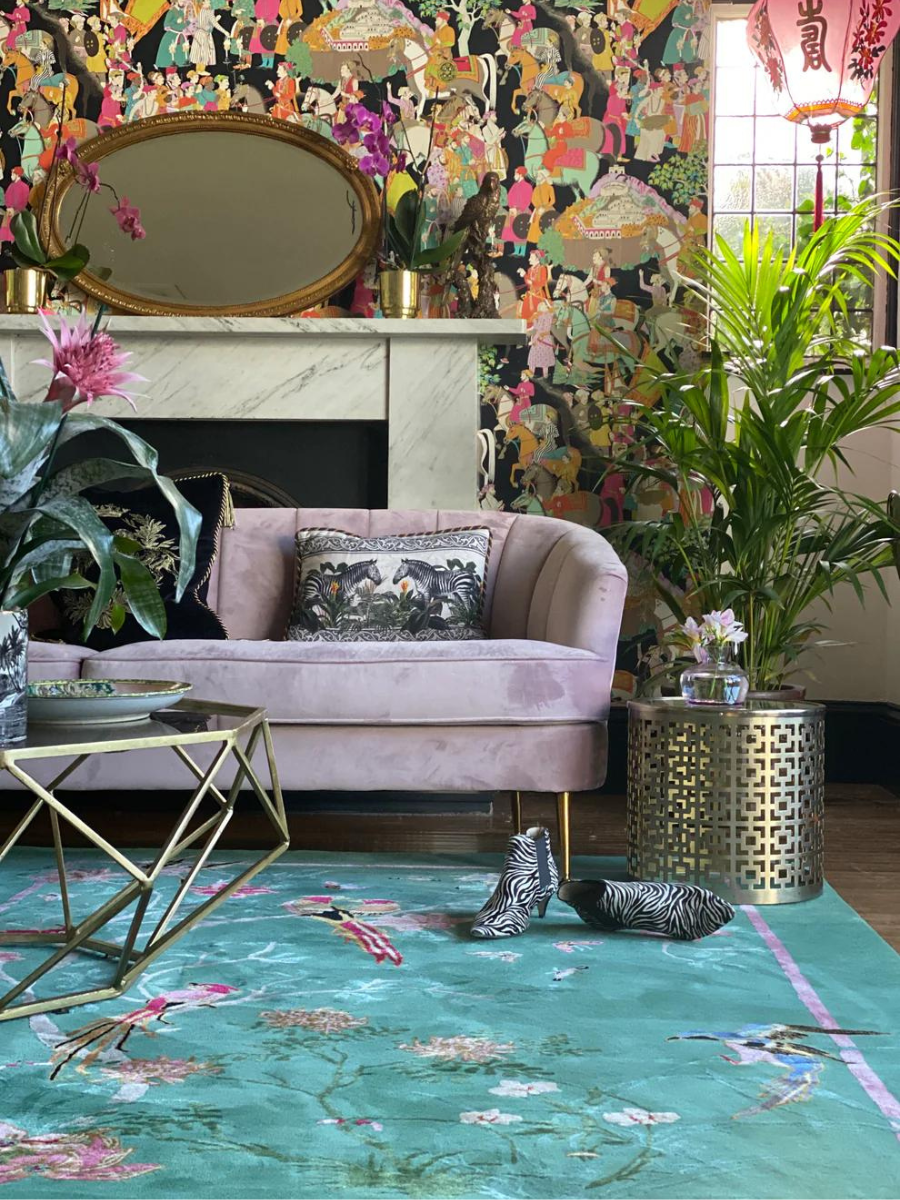 Birdsong Jade - Hand Tufted Rug - Sample