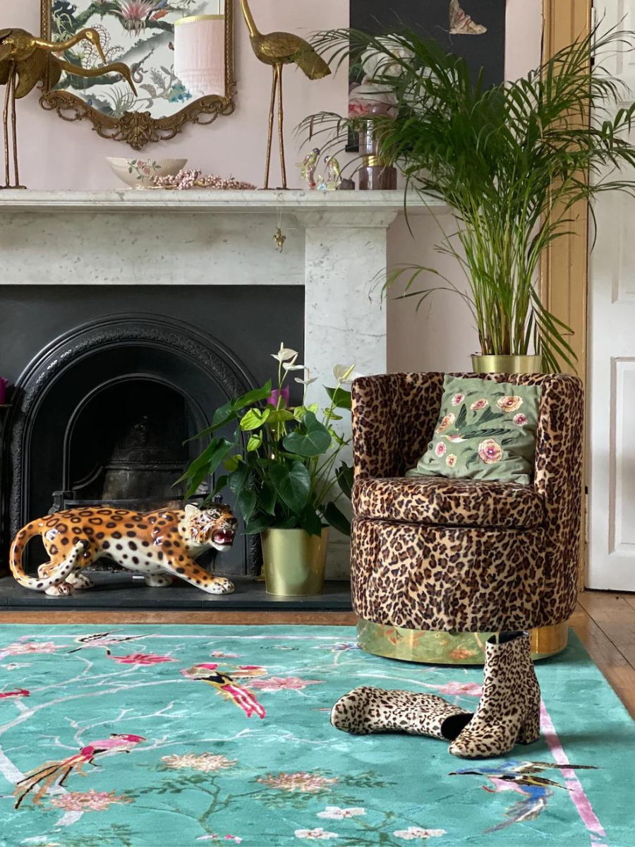 Birdsong Jade - Hand Tufted Rug - Sample