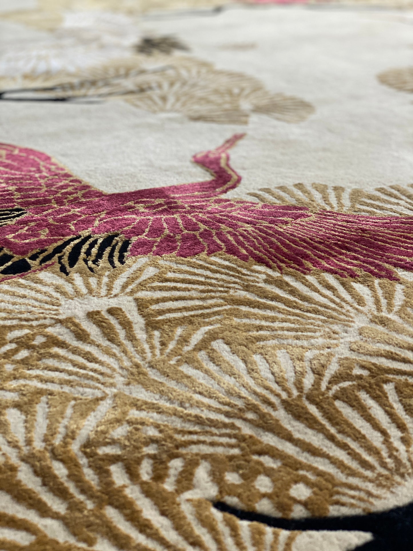 Cranes In Trees - Hand Tufted Rug