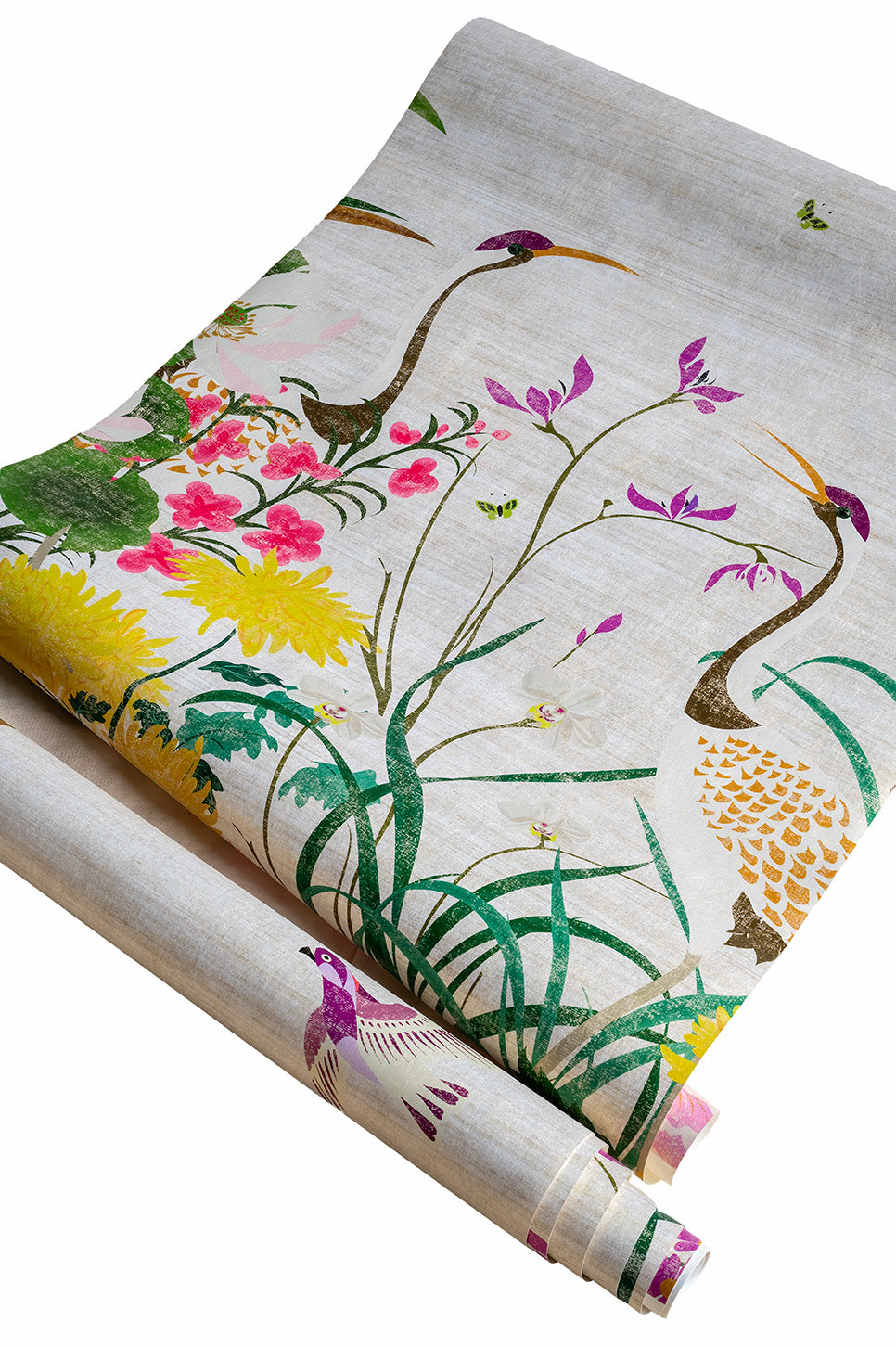 One Hundred Birds One Hundred Flowers - Wallpaper - sample