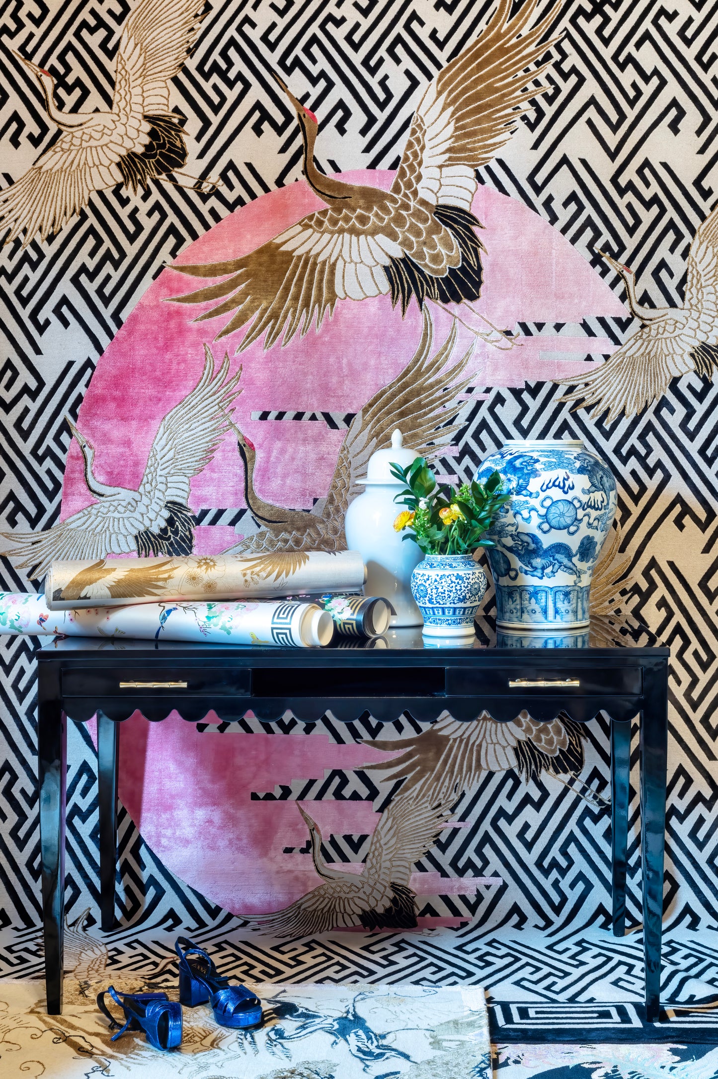 Pink Moon - Hand Knotted Rug