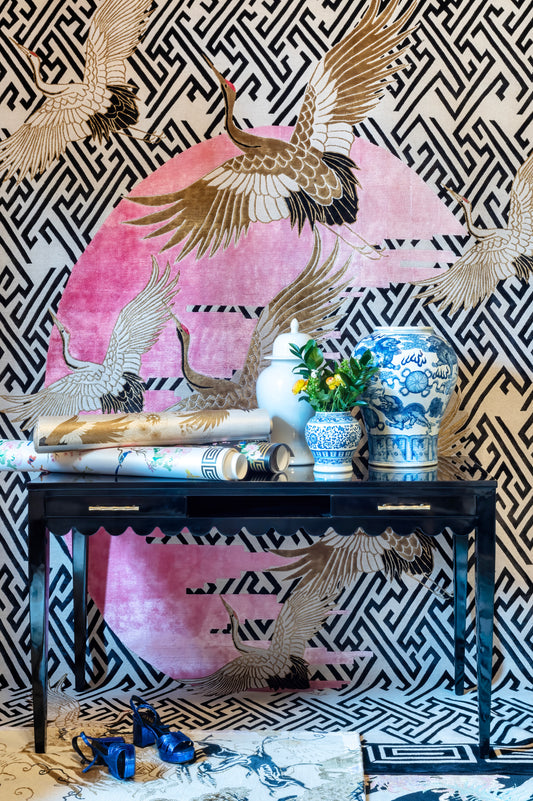 Pink Moon - Hand Knotted Rug