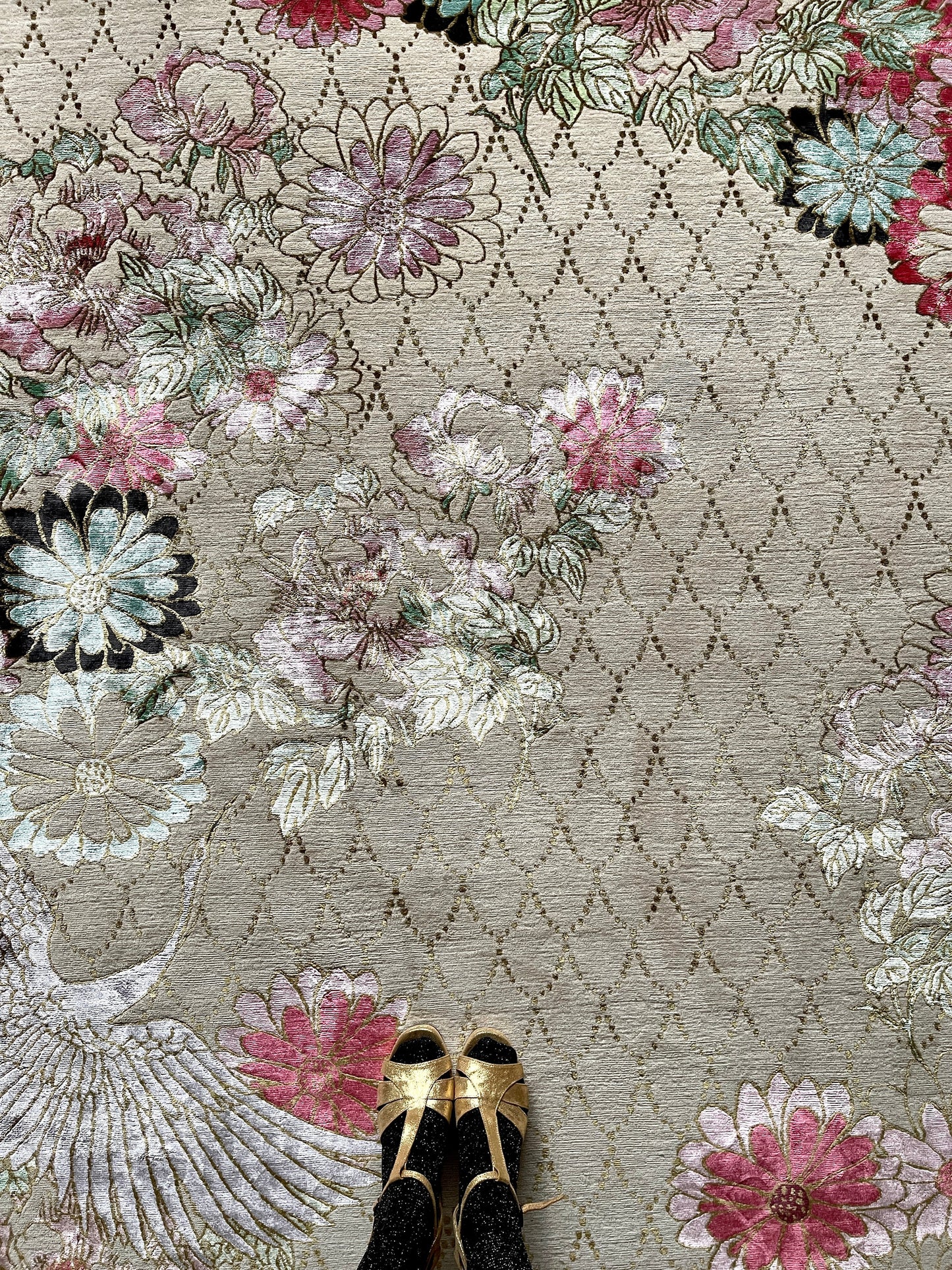 Ex-display Floral Jewels - Hand Knotted Rug