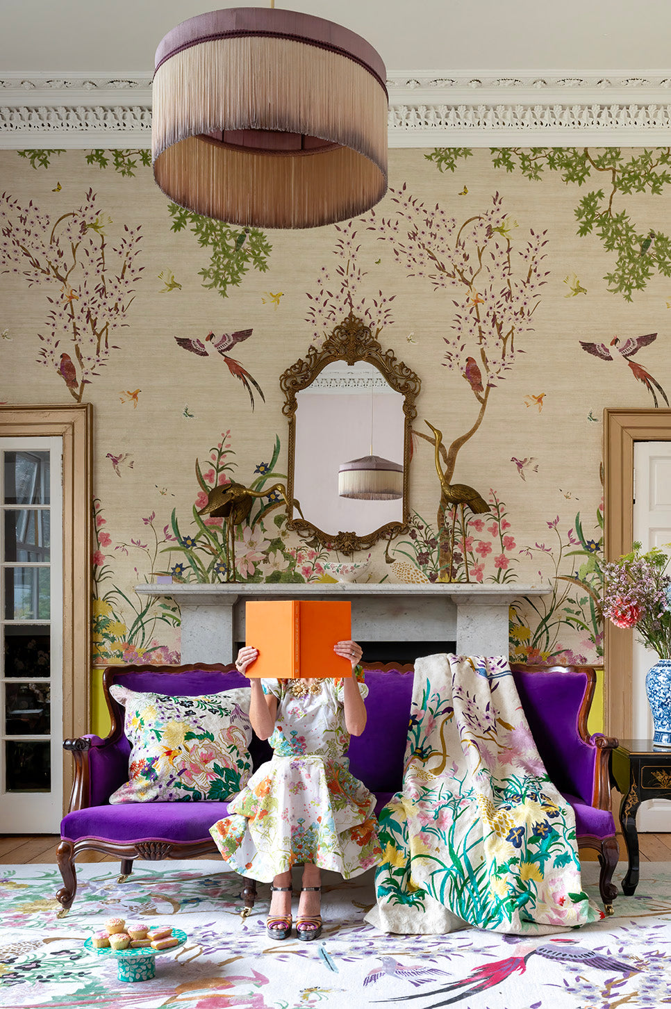 One Hundred Birds One Hundred Flowers - Hand Knotted Rug