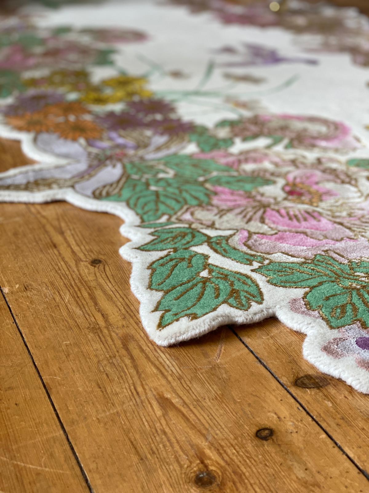One Hundred Flowers - Hand Knotted Runner - Sample