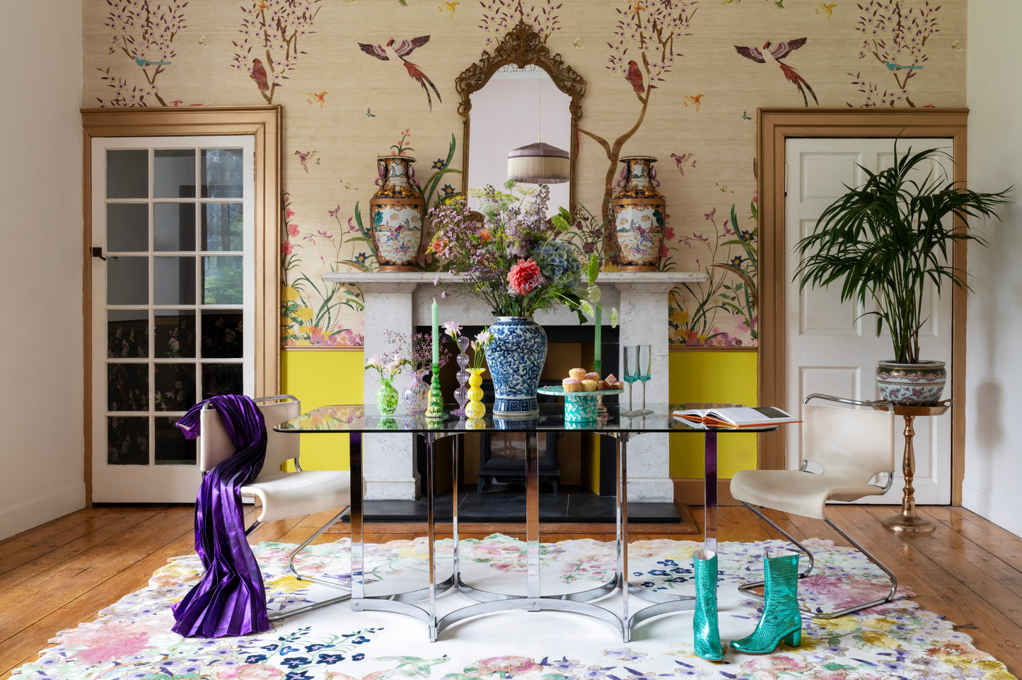 One Hundred Flowers - Hand Tufted Rug - Sample