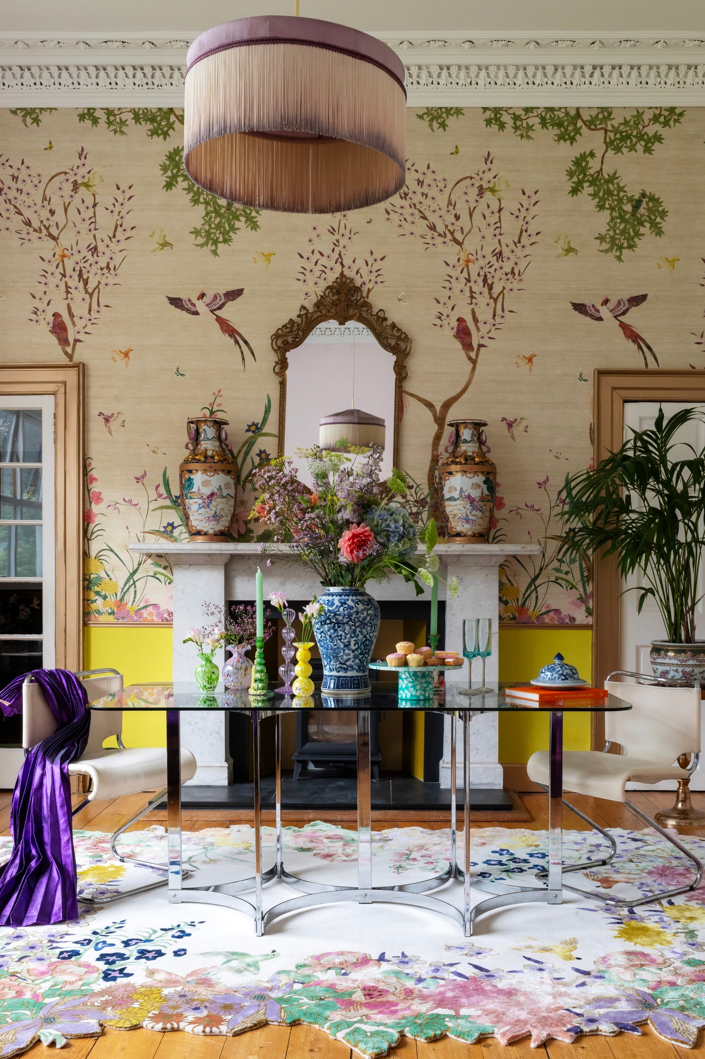 One Hundred Flowers - Hand Tufted Rug - Sample
