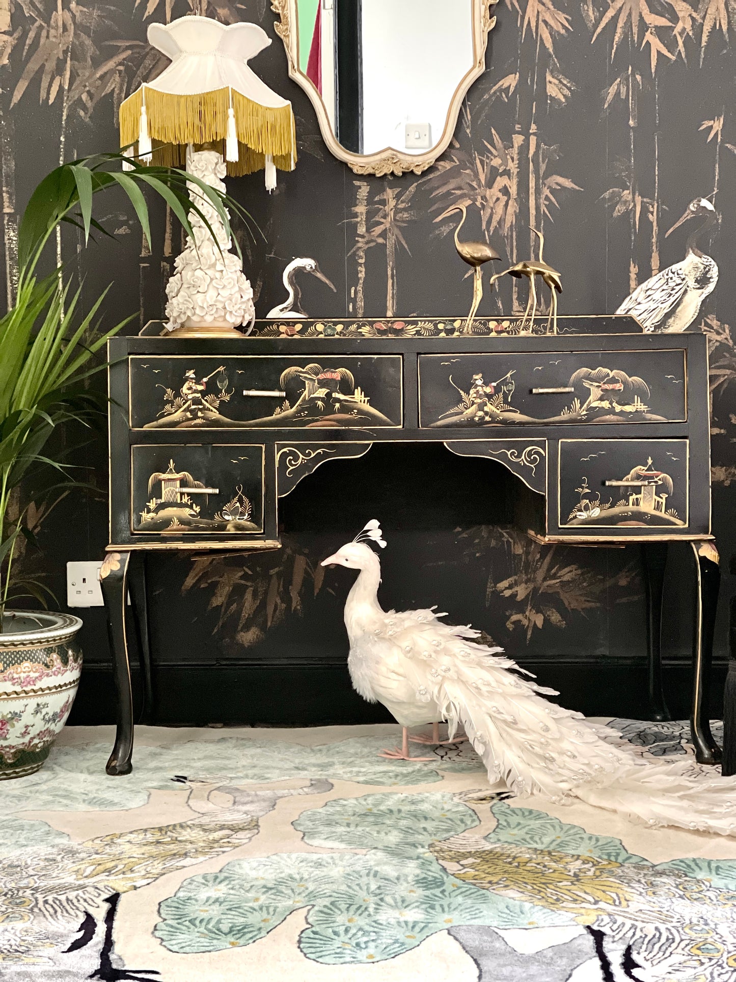 Peacock Tree - Hand Tufted Rug