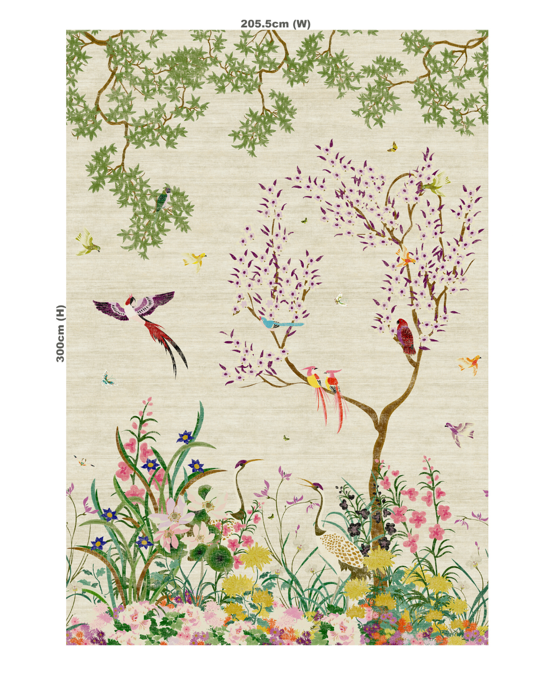 One Hundred Birds One Hundred Flowers - Wallpaper