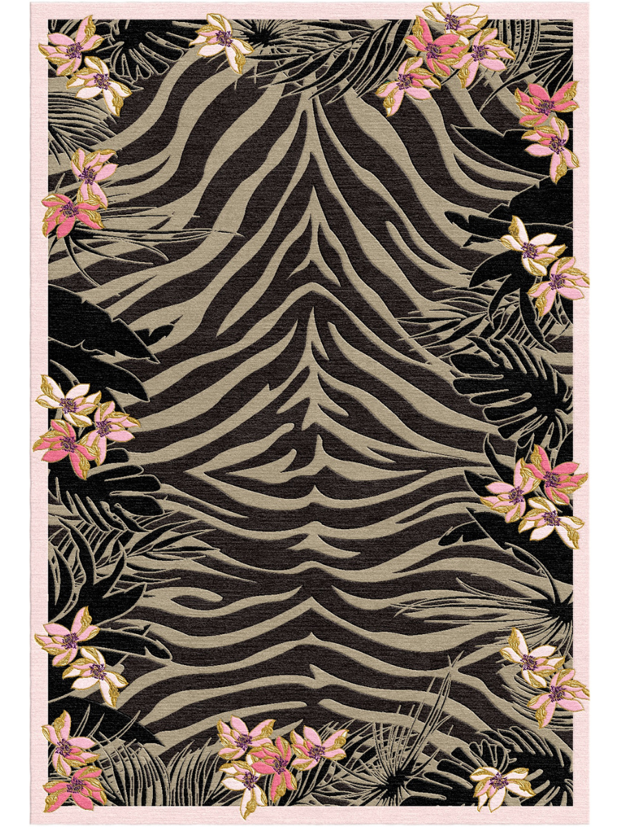 Tiger Florals - Hand Tufted Rug