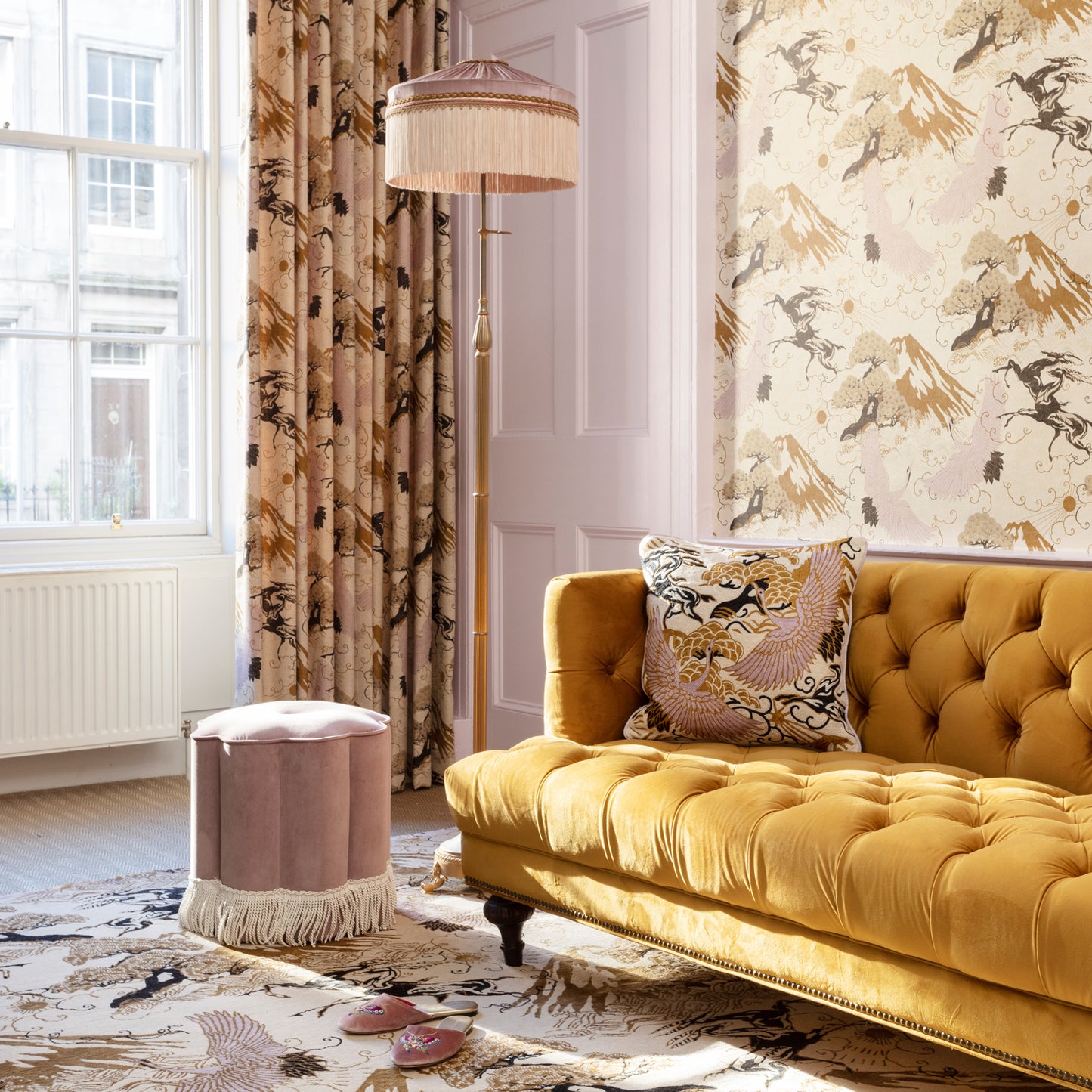 Eternal Toile - Viscose and Linen Fabric
