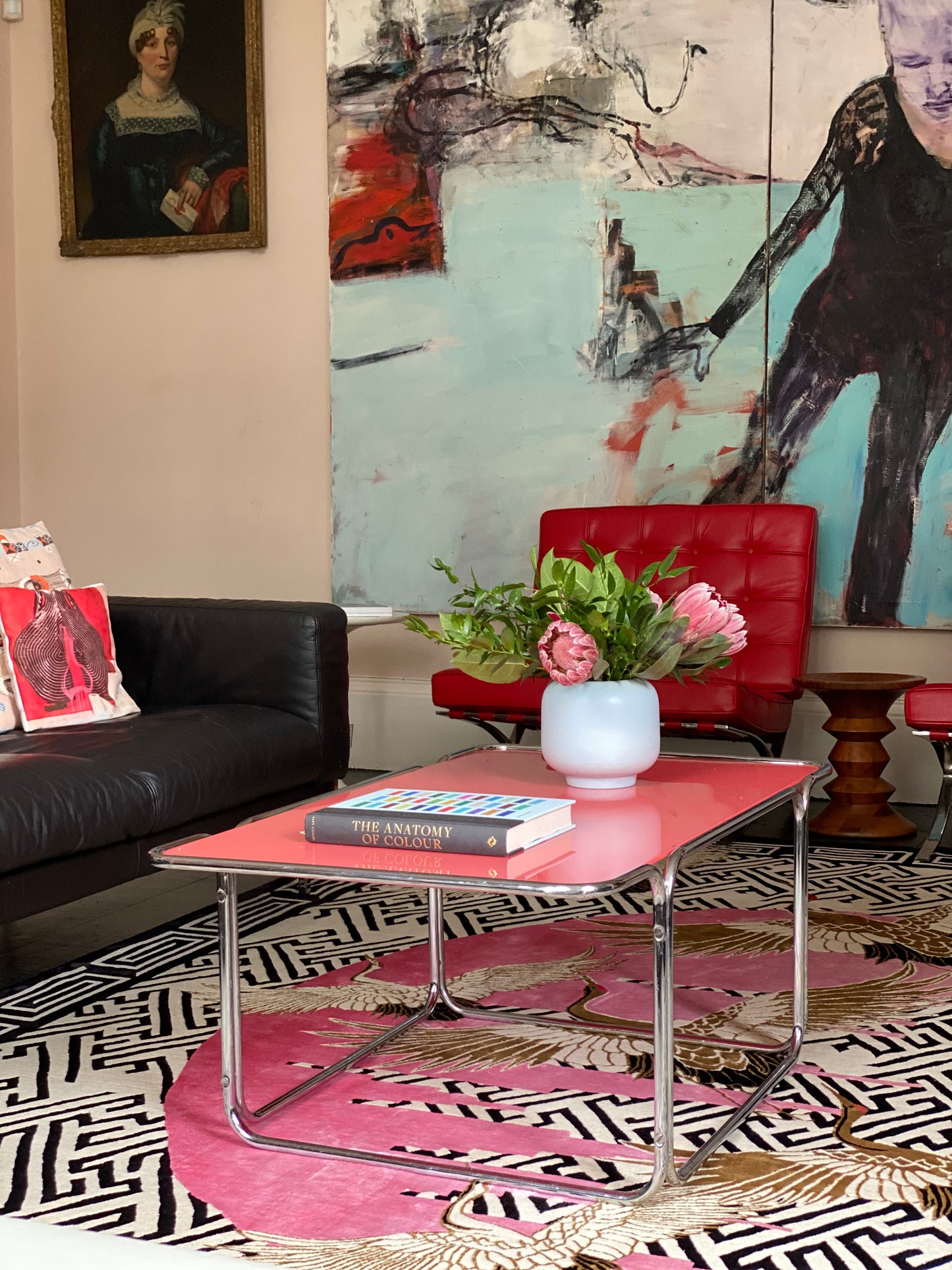Pink Moon - Hand Knotted Rug