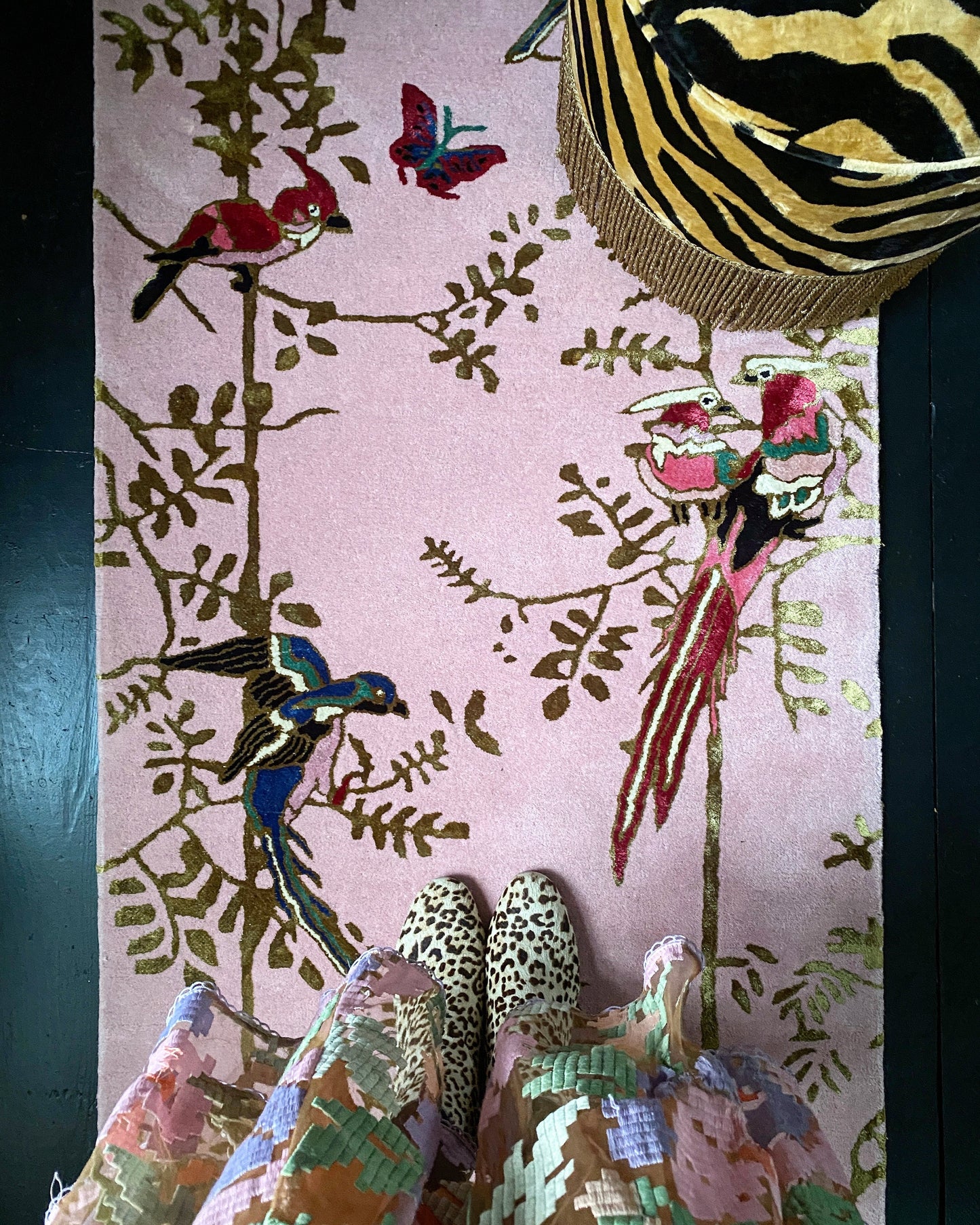 Jardin de Orient Pink & Gold - Hand Tufted Runner - Sample