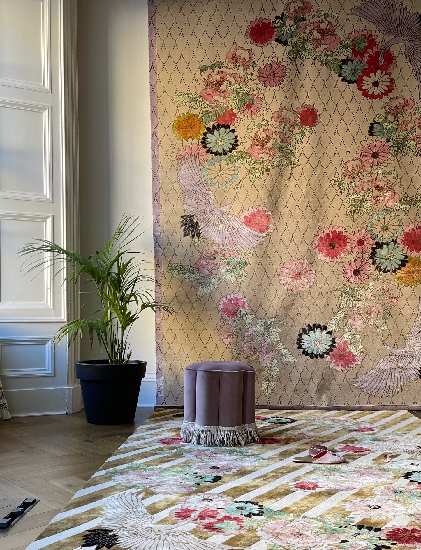 Floral Jewels - Hand Knotted Rug
