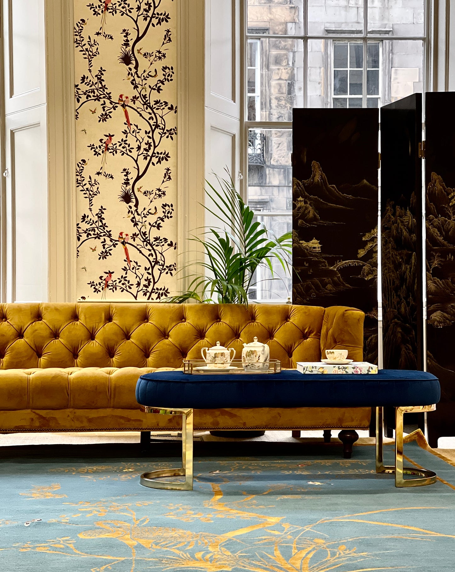 Jardin De Chinois - Hand Knotted Rug - Sample
