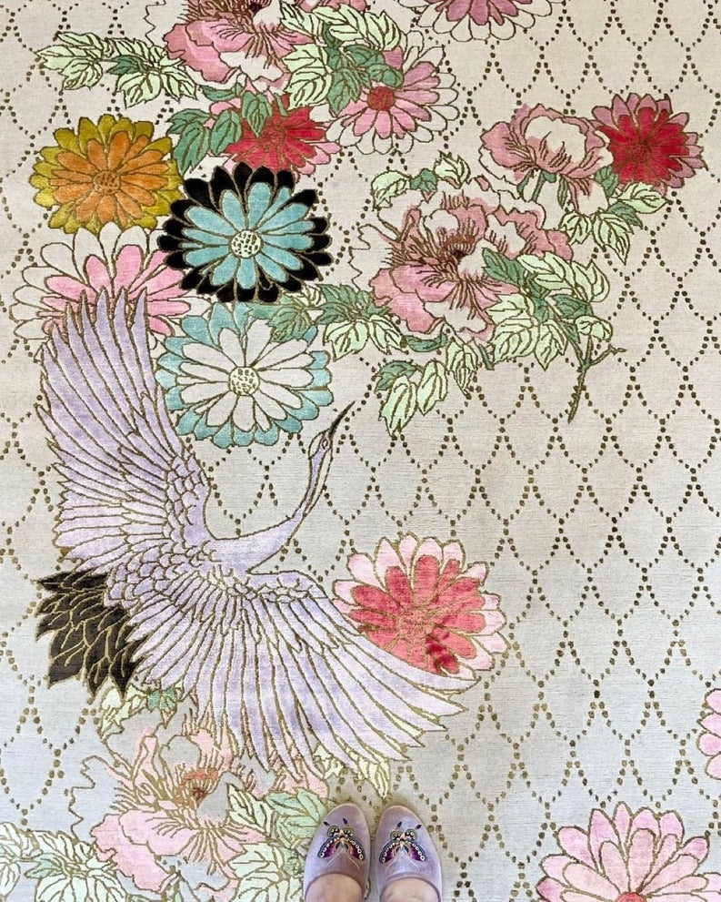 Floral Jewels - Hand Knotted Rug