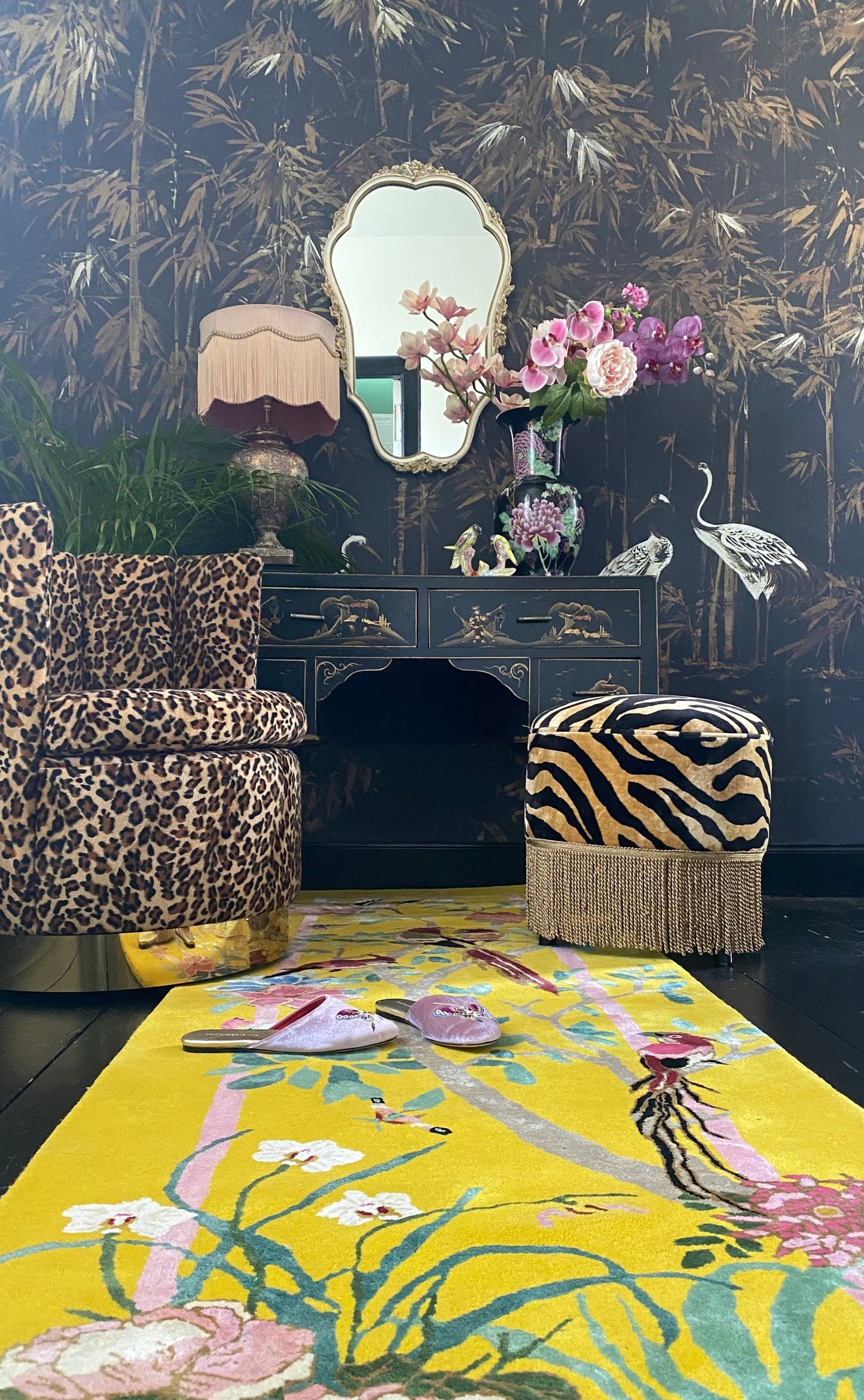 Birdsong Yellow - Hand Tufted Runner