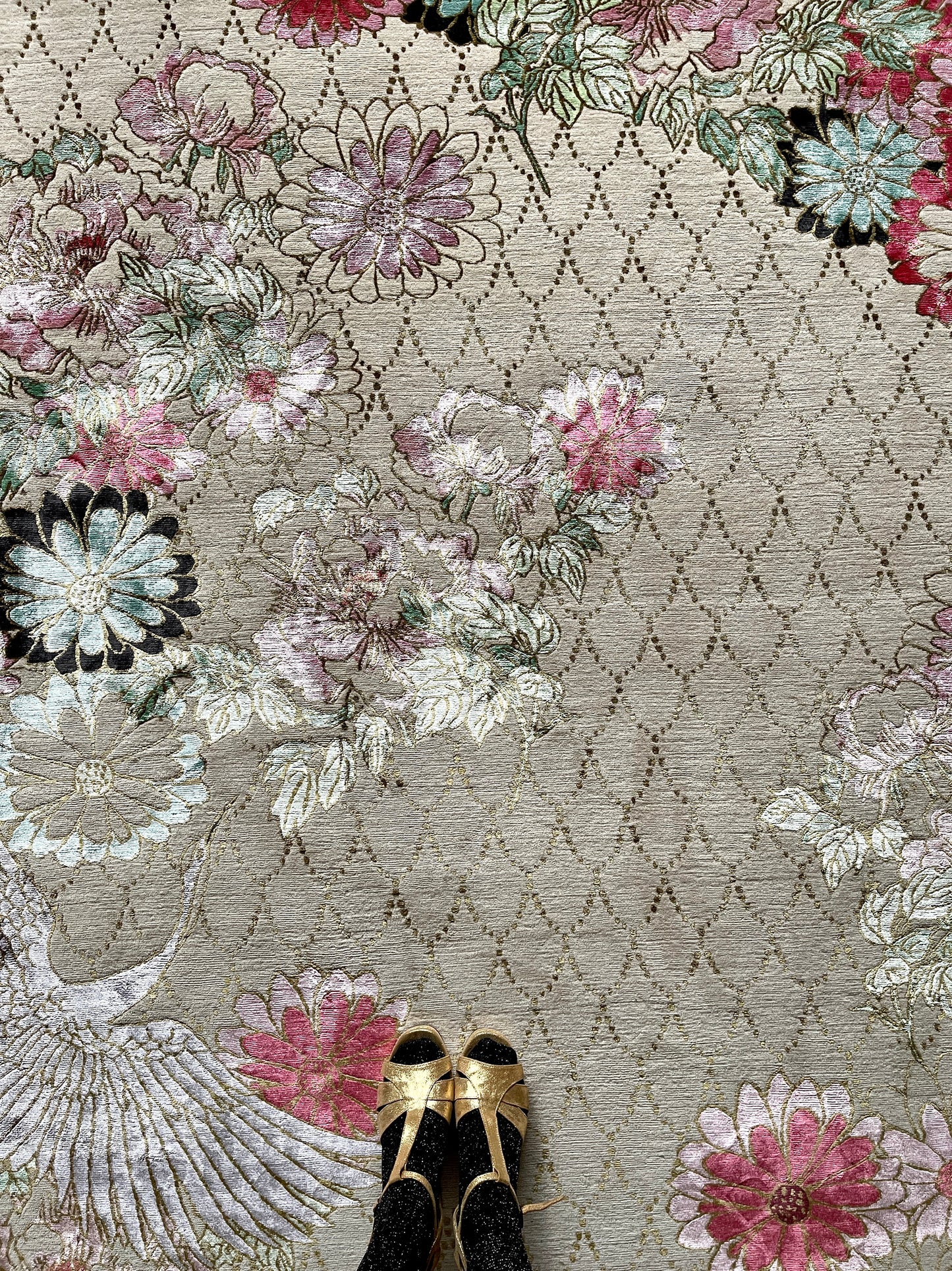 Ex-Display Floral Jewels - Hand Knotted Rug
