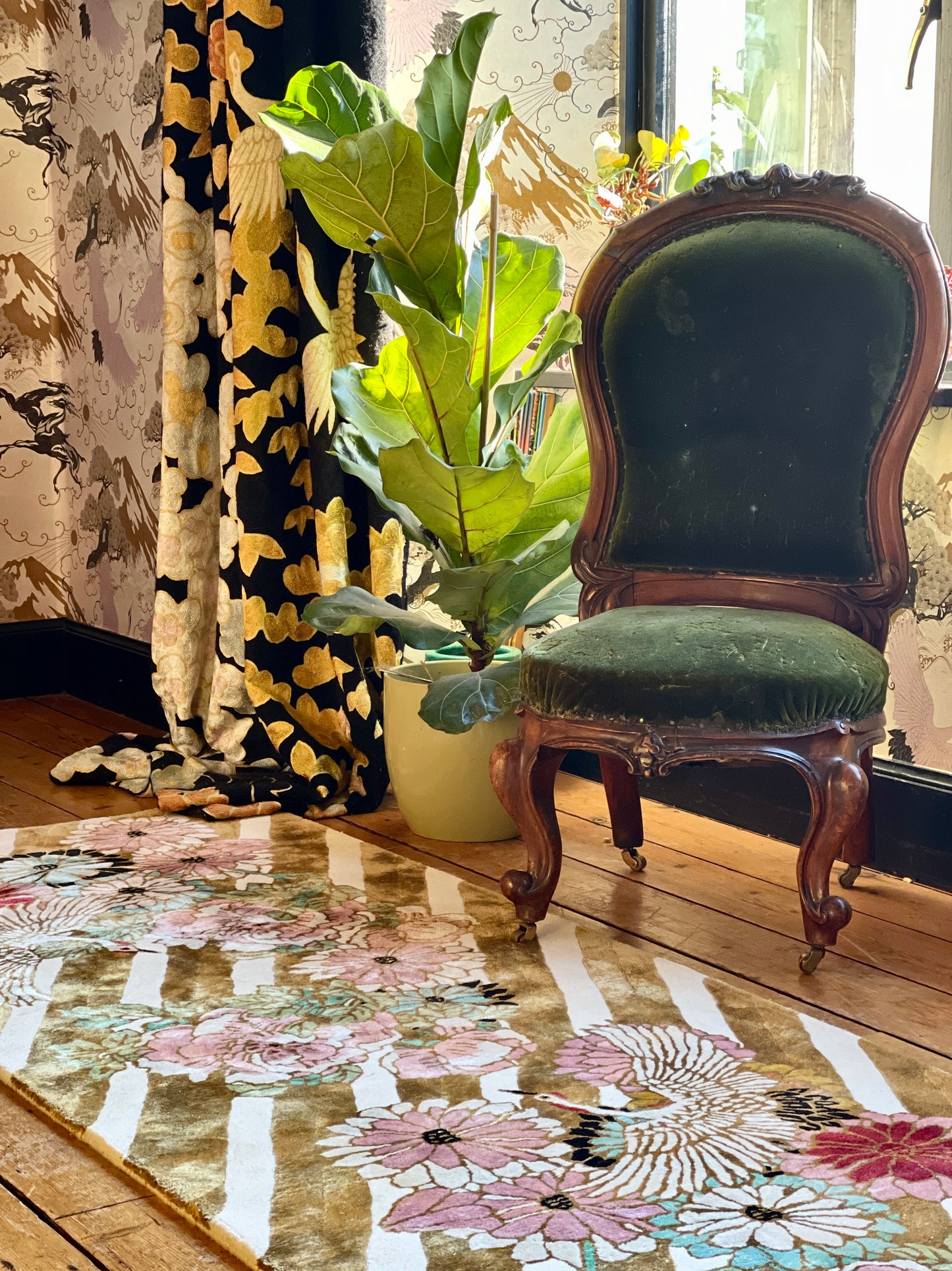 Kimono Gold - Hand Tufted Runner