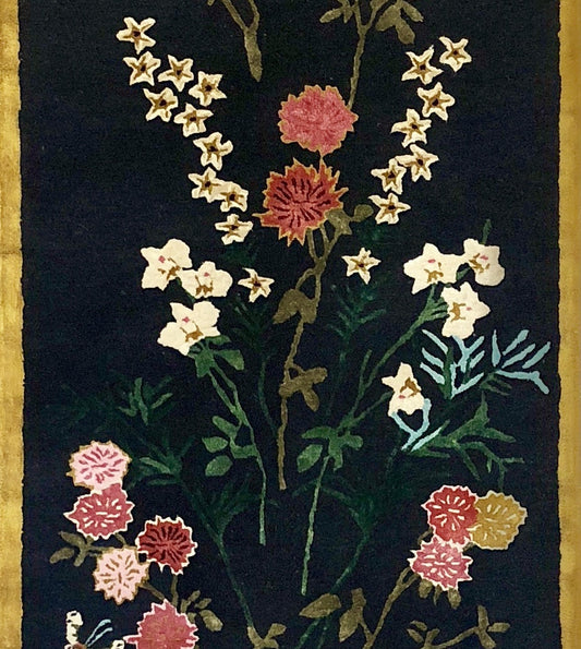 Flowers of Virtue Graphite - Hand Tufted Runner - Sample