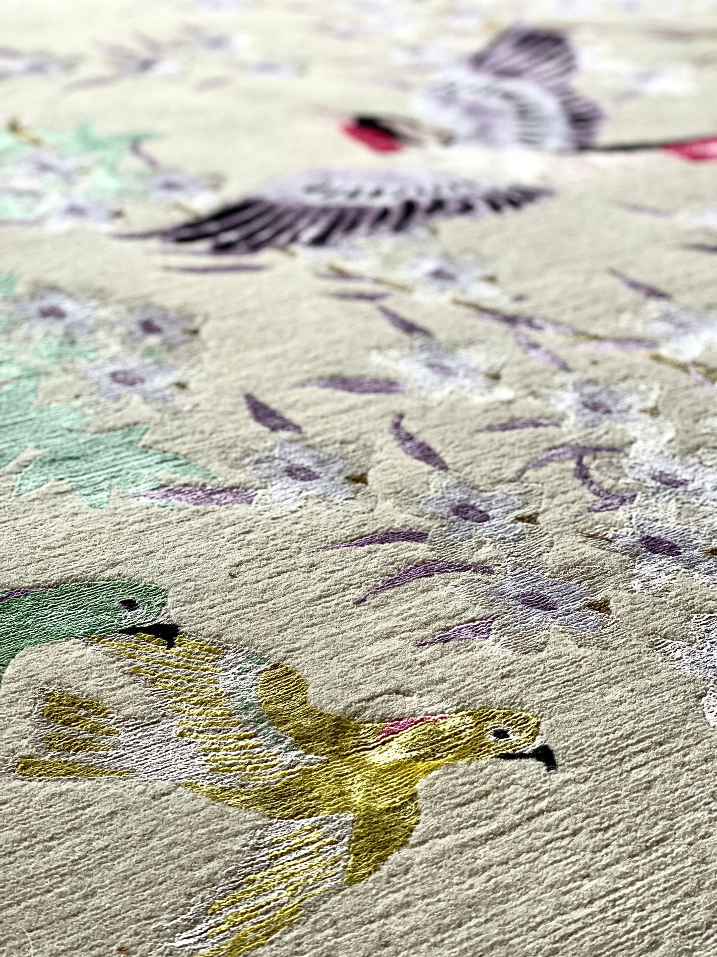 One Hundred Birds One Hundred Flowers - Hand Knotted Rug