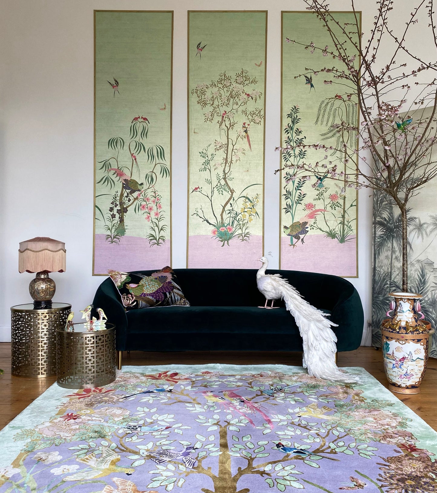 Love Birds Lilac - Hand Tufted Rug
