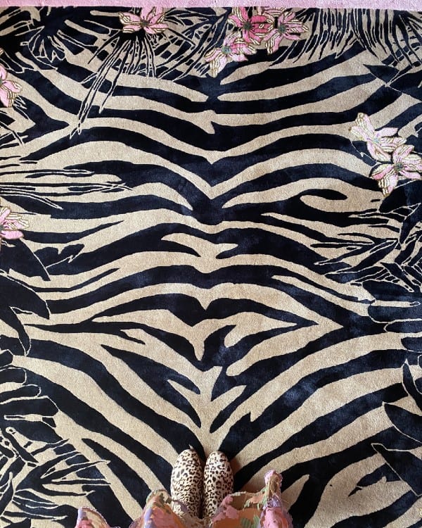 Tiger Florals - Hand Tufted Rug - Sample