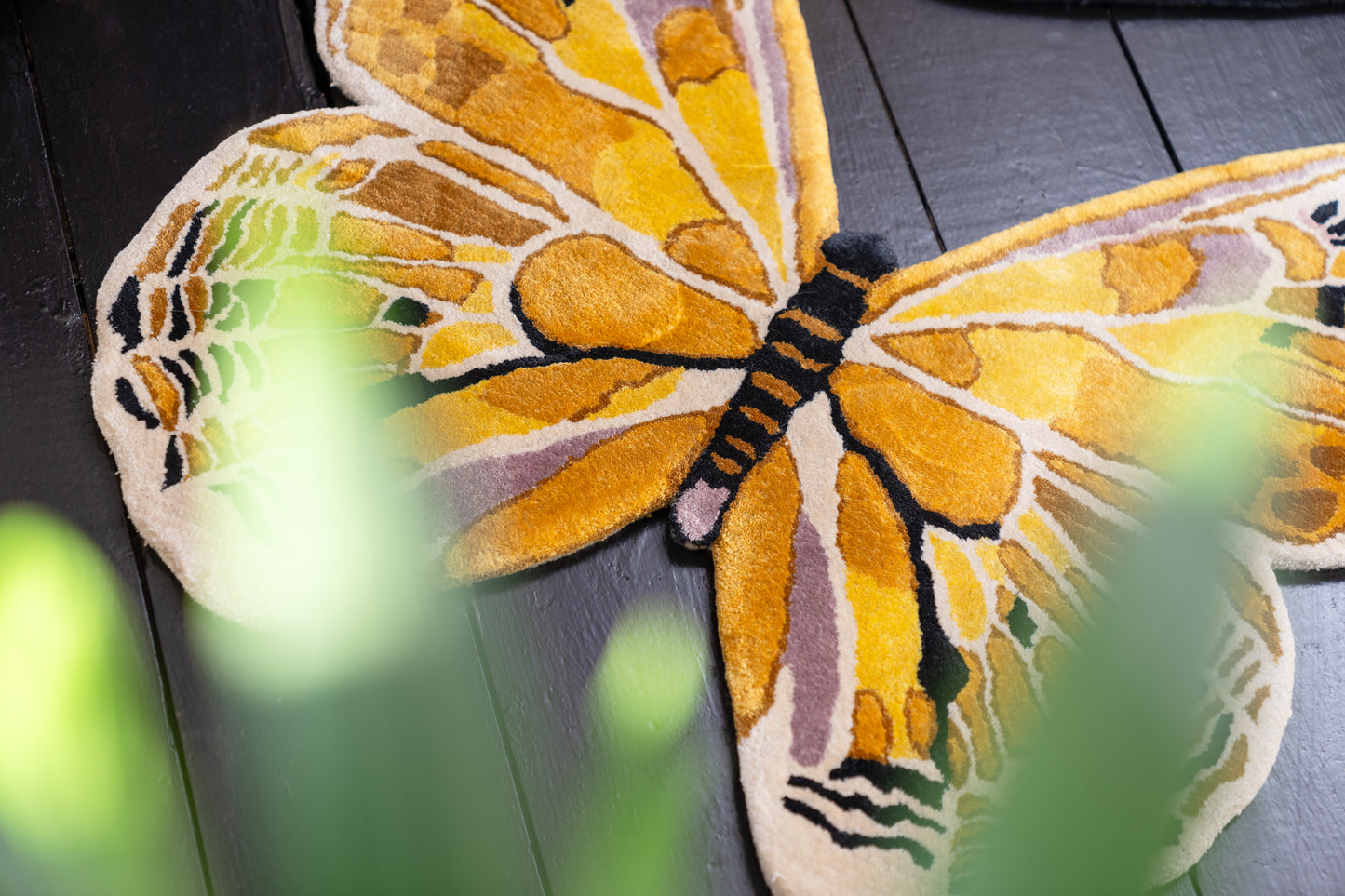 A Kaleidoscope of Papillons Hand-Tufted Rugs