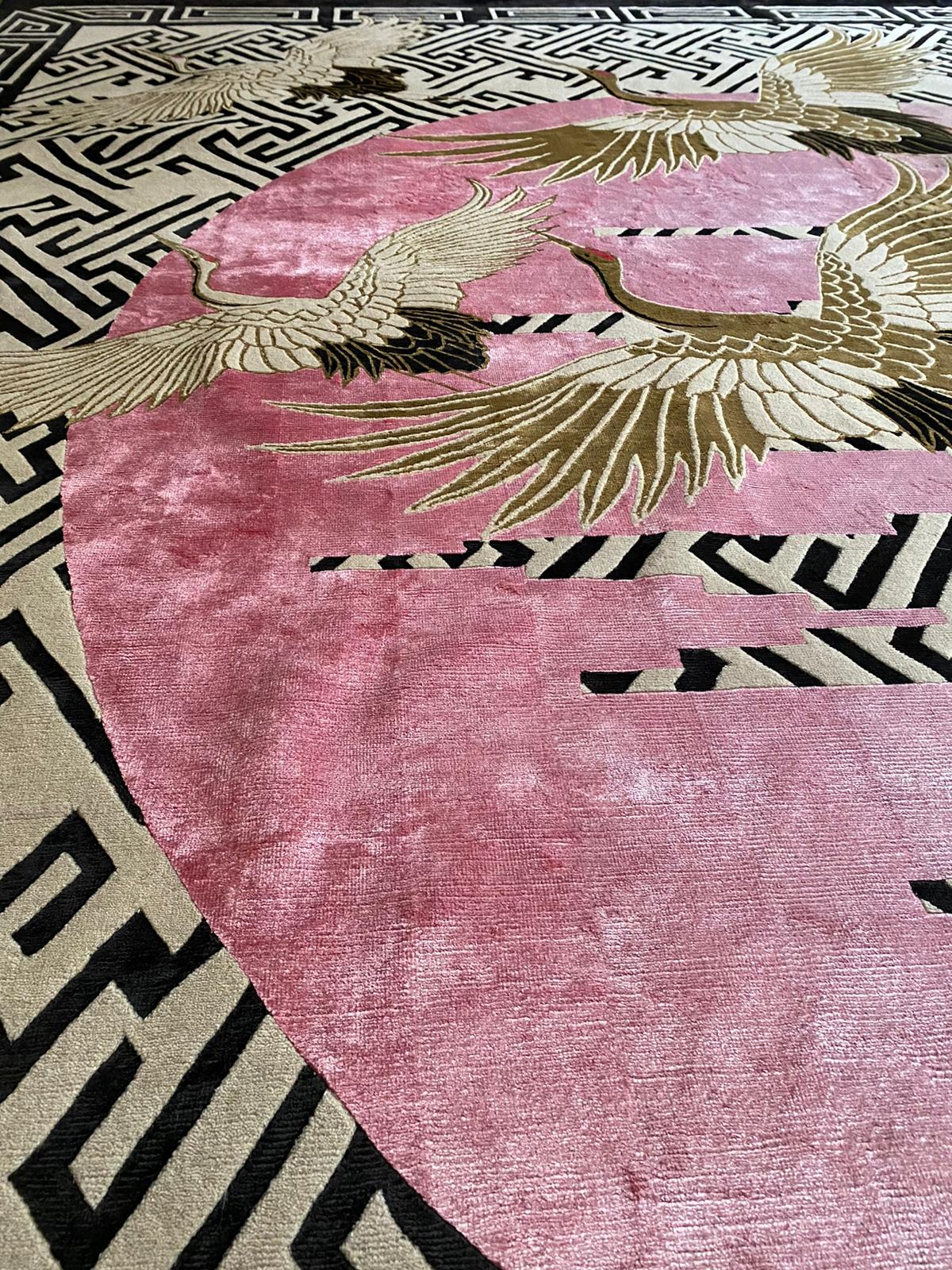 Pink Moon - Hand Knotted Rug