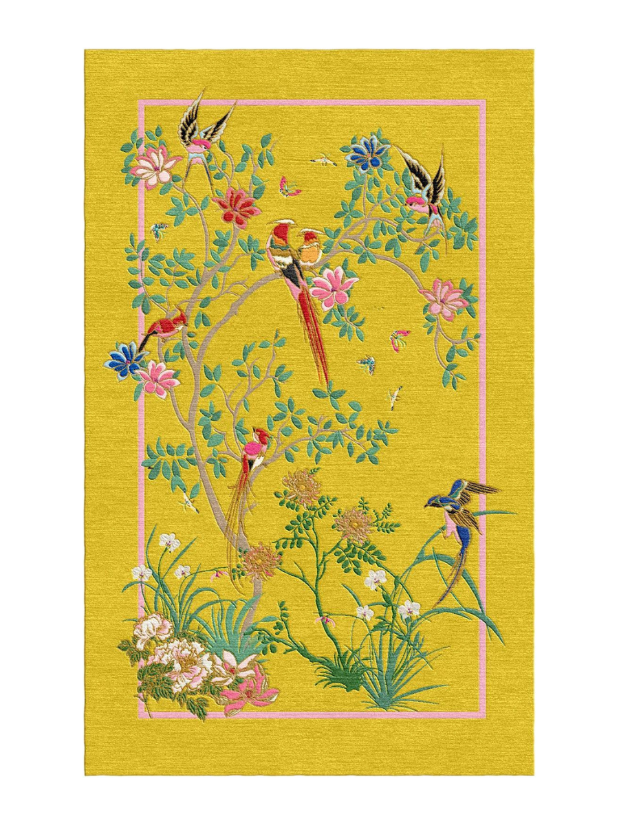 Ex-display Birdsong Yellow - Hand Tufted Rug