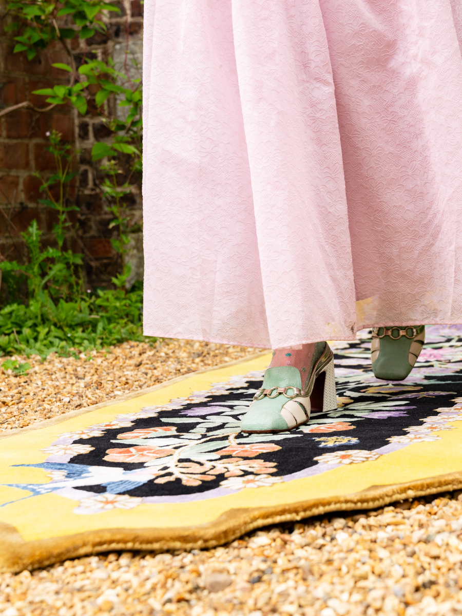 Mughal Flower Show - Hand Tufted Runner Sample