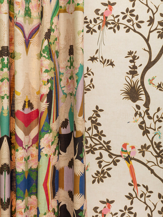 Arc en Ciel - Viscose and Linen Fabric