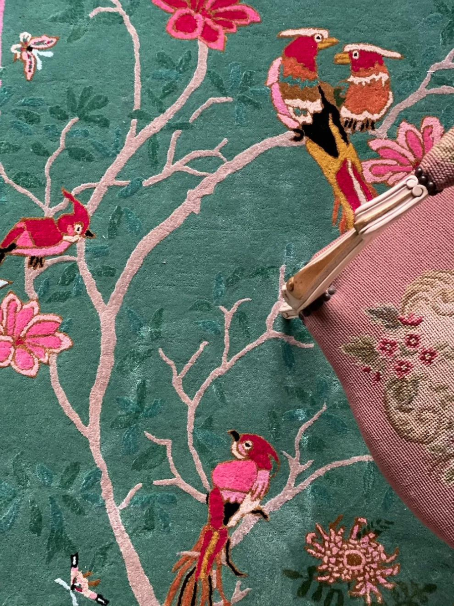 Birdsong Jade - Hand Tufted Rug