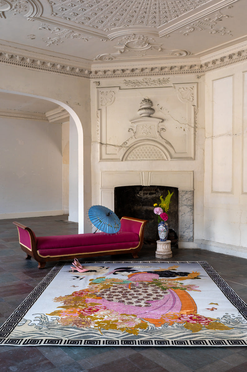 Geisha Florals - Hand Knotted Rug