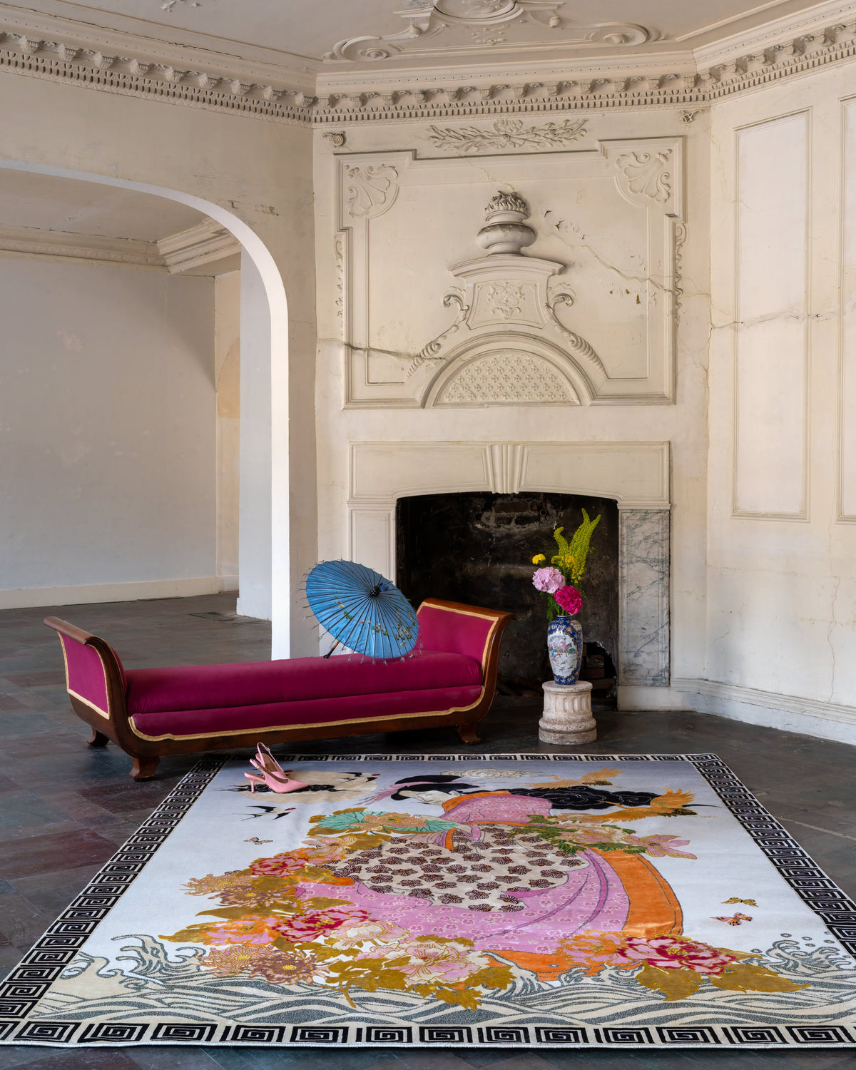 Geisha Florals - Hand Knotted Rug