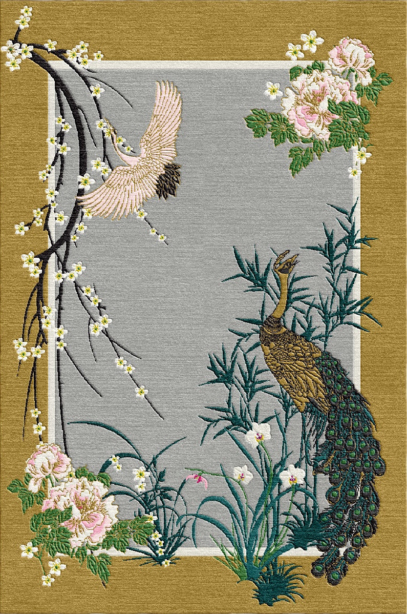 Chinese Garden of Virtue - Hand Tufted Rug