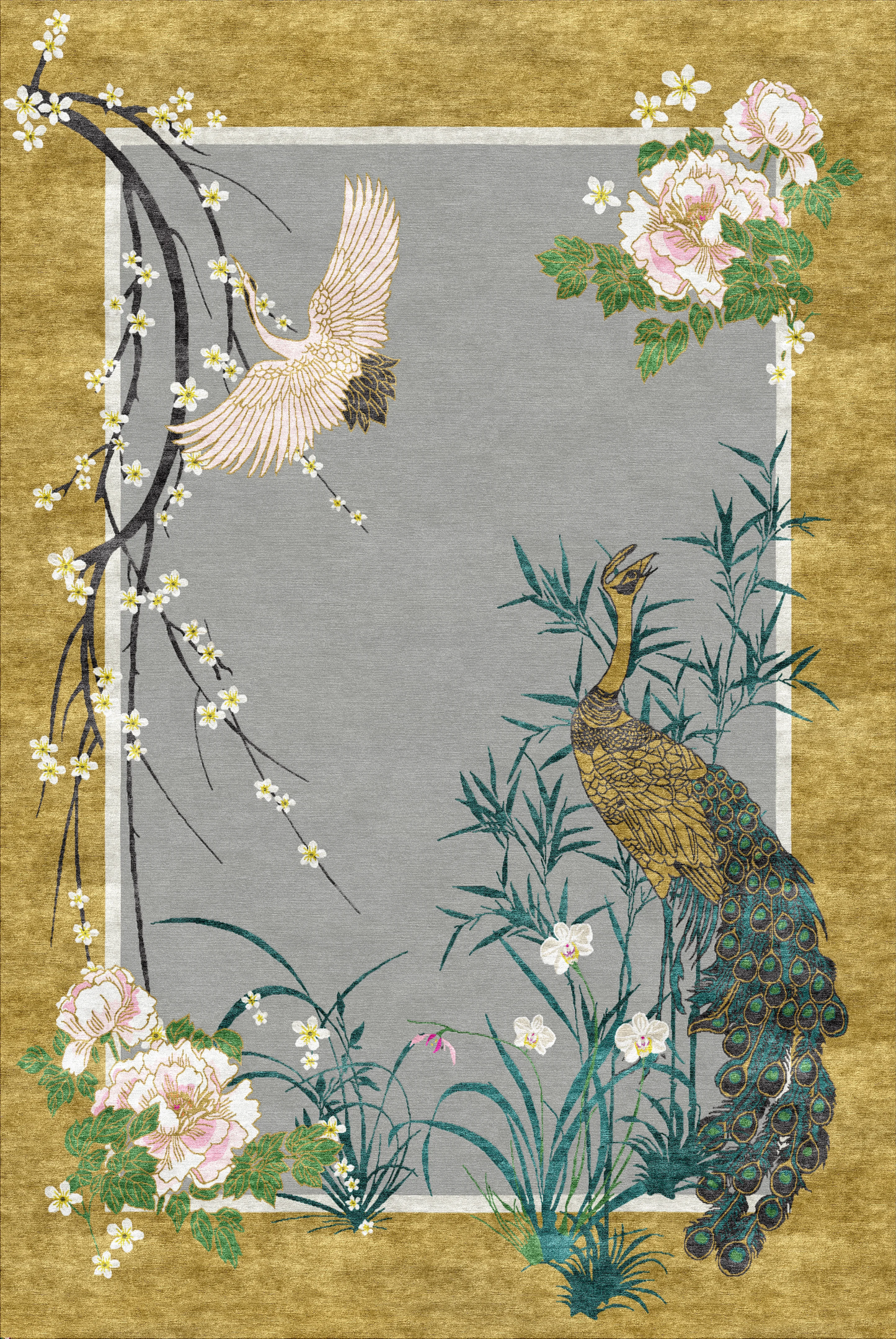 Chinese Garden of Virtue - Hand Tufted Rug