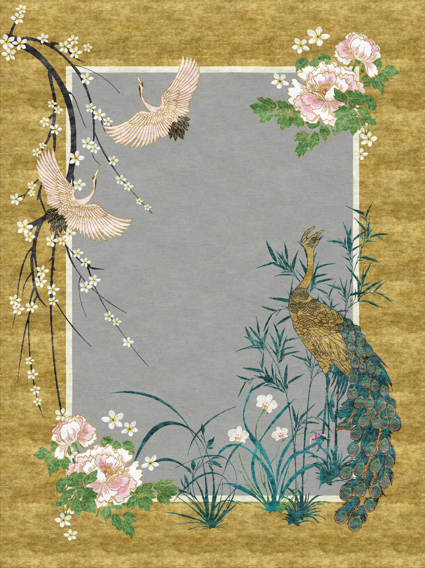 Chinese Garden of Virtue - Hand Tufted Rug