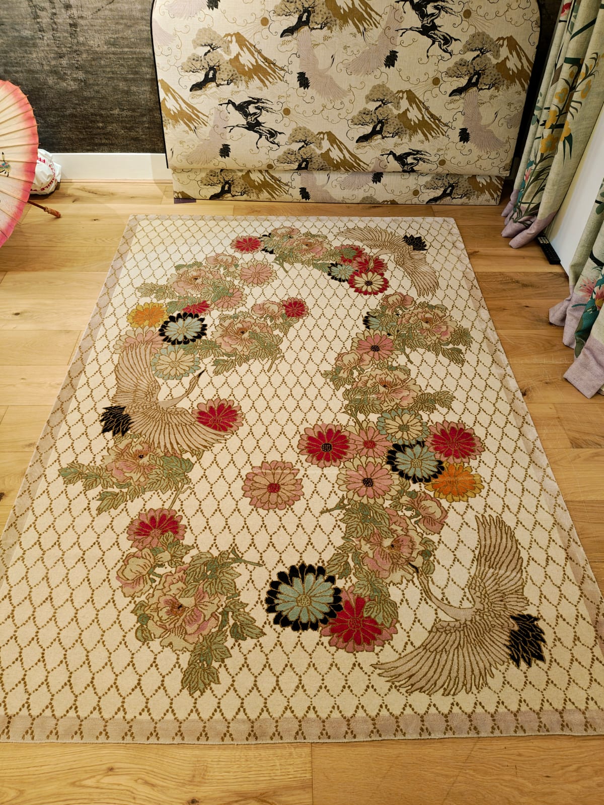 Ex-Display Floral Jewels - Hand Knotted Rug